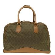 Gucci Vintage Pre-owned Canvas resvskor Green, Dam