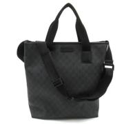 Gucci Vintage Pre-owned Canvas totevskor Black, Dam