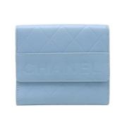 Chanel Vintage Pre-owned Laeder plnbcker Blue, Unisex