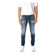 Replay Klassiska Straight Fit Jeans Blue, Herr