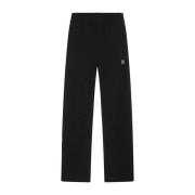 Palm Angels Svarta Straight-Leg Joggers med Monogram Black, Herr