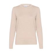 Saint Tropez Grå Melange Stickad Tröja Modell 30511753 Beige, Dam