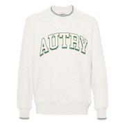 Autry Girocollo Logo College Sweatshirt White, Herr