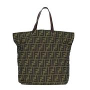 Fendi Vintage Pre-owned Canvas totevskor Black, Dam