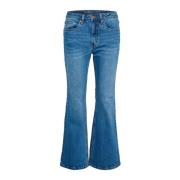 My Essential Wardrobe Hög Bootcut Jeans Medium Blue Wash Blue, Dam