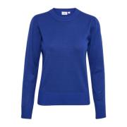 Saint Tropez Blå Surf Pullover Tröja Blue, Dam