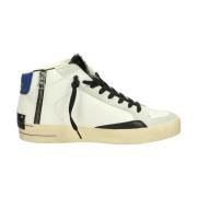 Crime London Höga Top Sneakers White, Herr