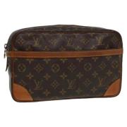 Louis Vuitton Vintage Pre-owned Canvas kuvertvskor Brown, Dam