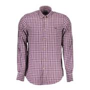 Harmont & Blaine Slim Fit Skjorta Långärmad Lila Purple, Herr