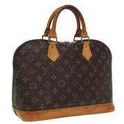 Louis Vuitton Vintage Pre-owned Canvas handvskor Brown, Dam