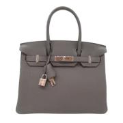 Hermès Vintage Pre-owned Laeder handvskor Gray, Dam