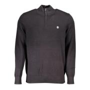 Timberland Svart Långärmad Crewneck Logoskjorta Black, Herr