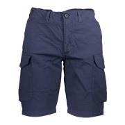 North Sails Blå Bermuda Shorts Slim Fit Bomull Blue, Herr