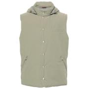 Brunello Cucinelli Grön Vadderad Gilet Green, Herr