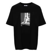 Gcds Svart Oversize T-shirt Black, Herr