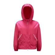 Moncler Fuchsia Jackor med Justerbar Huva Pink, Dam