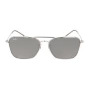 Ray-Ban Fyrkantiga solglasögon med metallbågar Gray, Unisex