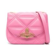 Vivienne Westwood Quiltad Rosa Axelväska Pink, Dam