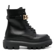 Dolce & Gabbana Svart Ankelboot Black, Dam