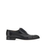 Salvatore Ferragamo Svarta Läder Ptera Sandaler Black, Herr