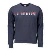 U.s. Polo Assn. Blå hoodie med central ficka och brodyr Blue, Herr