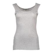 Silvian Heach Gra Tanktop med Breda axlar Gray, Dam