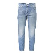 Calvin Klein Denim Herr Jeans Blå Tvättad 5-Ficka Blue, Herr