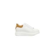 Cerruti 1881 Platform Läder Sneakers Logo Sidan White, Dam