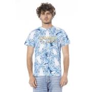 Cavalli Class Tryckt Kortärmad T-shirt Blue, Herr