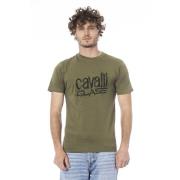 Cavalli Class Logo Print Kortärmad T-shirt Green, Herr