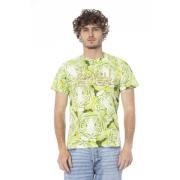 Cavalli Class Fantasiprint Kortärmad T-shirt Green, Herr