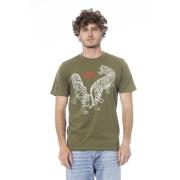 Cavalli Class Logo Print Kortärmad T-shirt Green, Herr