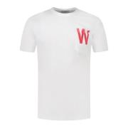 Woolrich Herrfick T-shirt med Tryck White, Herr