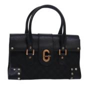 Gucci Vintage Pre-owned Canvas handvskor Black, Dam