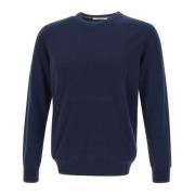 Kangra Midnight Blue Crew Neck Sweater Blue, Herr