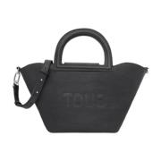 Tous Svart Läder Crossbody Väska Black, Dam