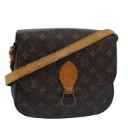 Louis Vuitton Vintage Pre-owned Canvas axelremsvskor Brown, Dam