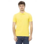 Baldinini Trendig Polo Skjorta med Fram Broderi Yellow, Herr