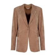 Liu Jo Klassisk Navy Blazer Beige, Dam