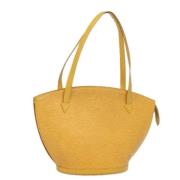 Louis Vuitton Vintage Pre-owned Laeder axelremsvskor Yellow, Dam