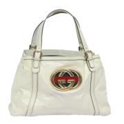 Gucci Vintage Pre-owned Canvas gucci-vskor White, Dam