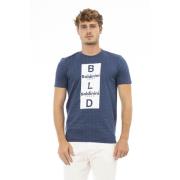 Baldinini Kortärmad Rund Hals T-shirt Blue, Herr