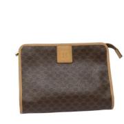 Celine Vintage Pre-owned Laeder kuvertvskor Brown, Unisex