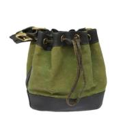 Louis Vuitton Vintage Pre-owned Canvas totevskor Green, Dam