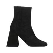 Vic Matié Minimal Svart Mocka Ankelboots Black, Dam