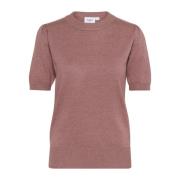 Saint Tropez MilaSZ Pullover Stickad Antler Melange Pink, Dam