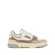 Autry Sneakers clc low i mocka och nubuck natural/silver Multicolor, D...