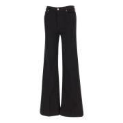 7 For All Mankind Vida Flared Jeans Black, Dam