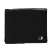 Calvin Klein Metall Bifold Plånbok Black, Herr