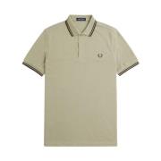 Fred Perry Slim Fit Twin Tipped Polo Gray, Herr